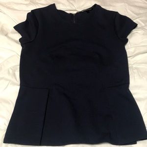 Navy Victoria’s Secret peplum top.